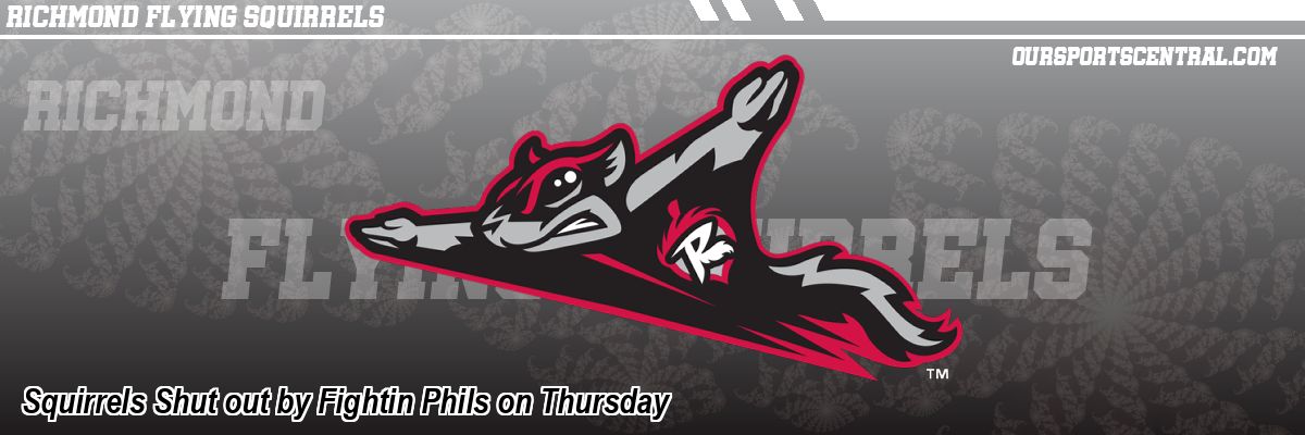 Squirrels Shut out by Fightin Phils on Thursday