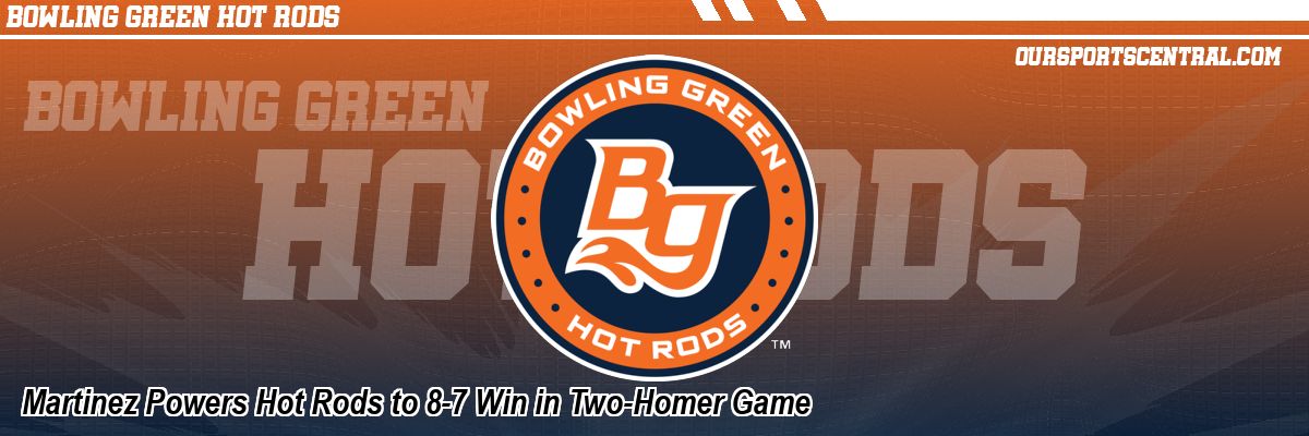 Martinez Powers Hot Rods to 8-7 Win in Two-Homer Game