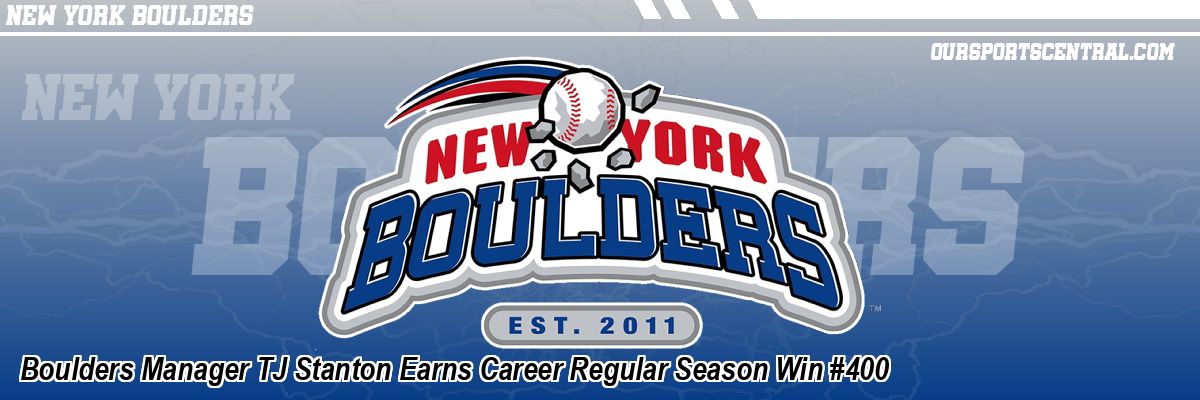 Boulders Manager TJ Stanton Earns Career Regular Season Win #400