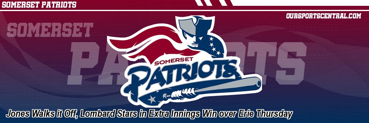 Jones Walks it Off, Lombard Stars in Extra Innings Win over Erie Thursday