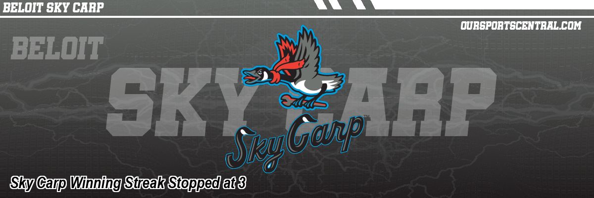 Sky Carp Winning Streak Stopped at 3