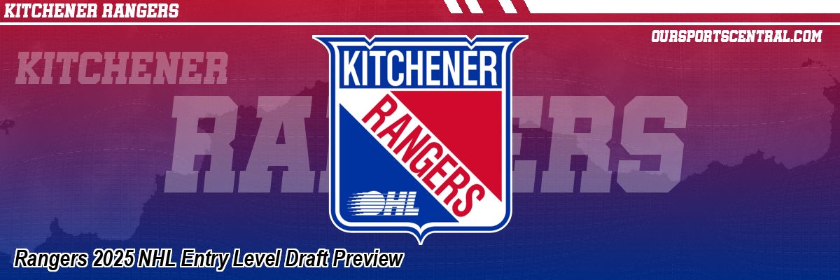 Rangers 2025 NHL Entry Level Draft Preview