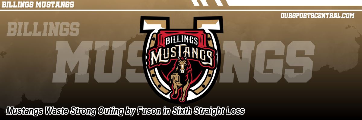 Mustangs Waste Strong Outing by Fuson in Sixth Straight Loss