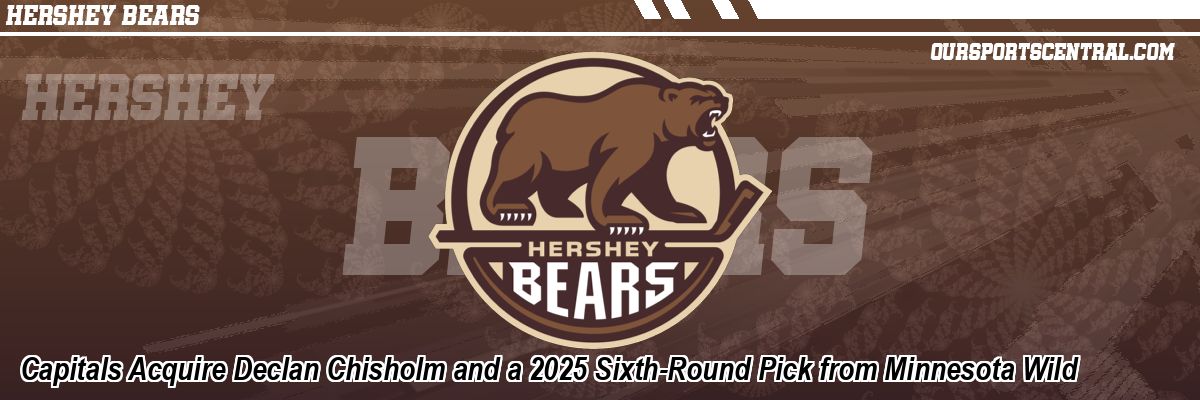Capitals Acquire Declan Chisholm and a 2025 Sixth-Round Pick from Minnesota Wild