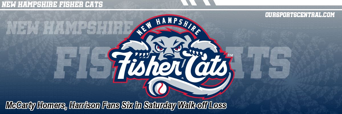 McCarty Homers, Harrison Fans Six in Saturday Walk-off Loss