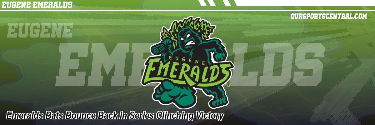 Emeralds Bats Bounce Back in Series Clinching Victory