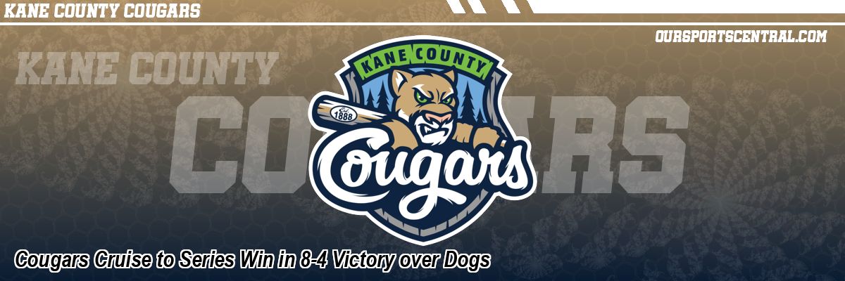Cougars Cruise to Series Win in 8-4 Victory over Dogs
