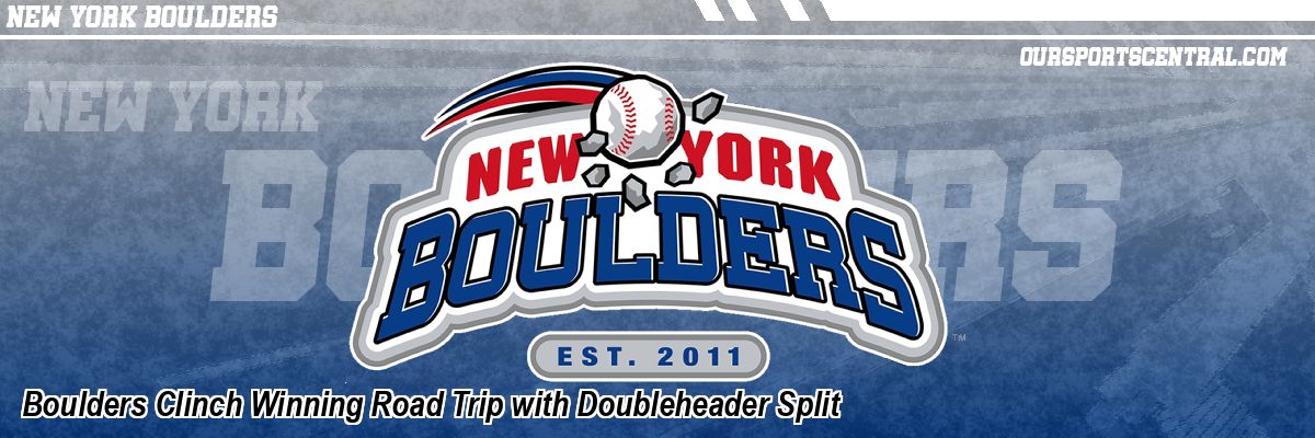 Boulders Clinch Winning Road Trip with Doubleheader Split