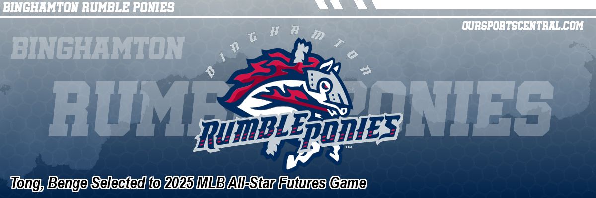 Tong, Benge Selected to 2025 MLB All-Star Futures Game