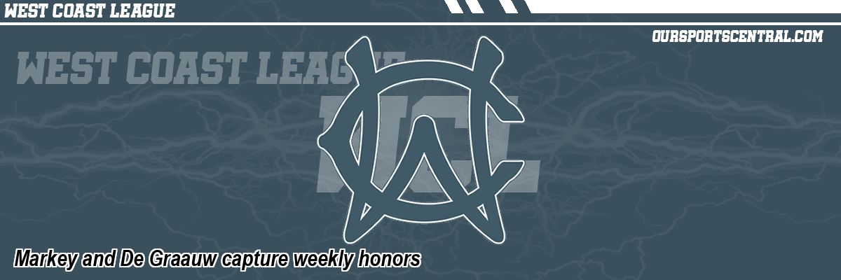 Markey and De Graauw capture weekly honors