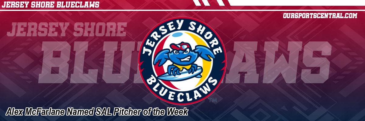 Alex McFarlane Named SAL Pitcher of the Week