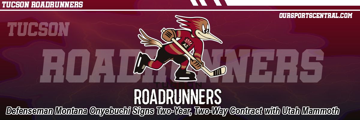 Defenseman Montana Onyebuchi Signs Two-Year, Two-Way Contract with Utah Mammoth