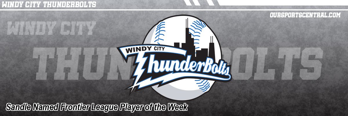 Sandle Named Frontier League Player of the Week