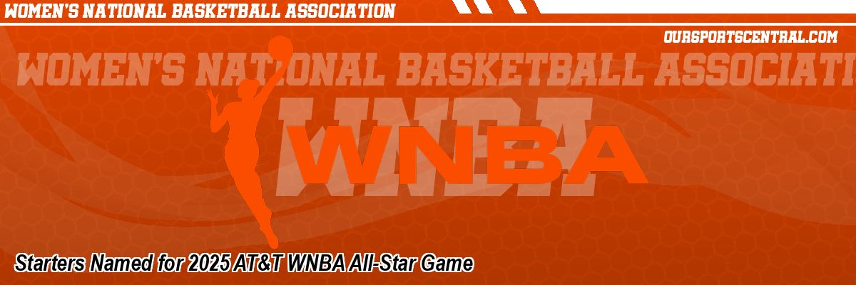 Starters Named for 2025 AT&T WNBA All-Star Game