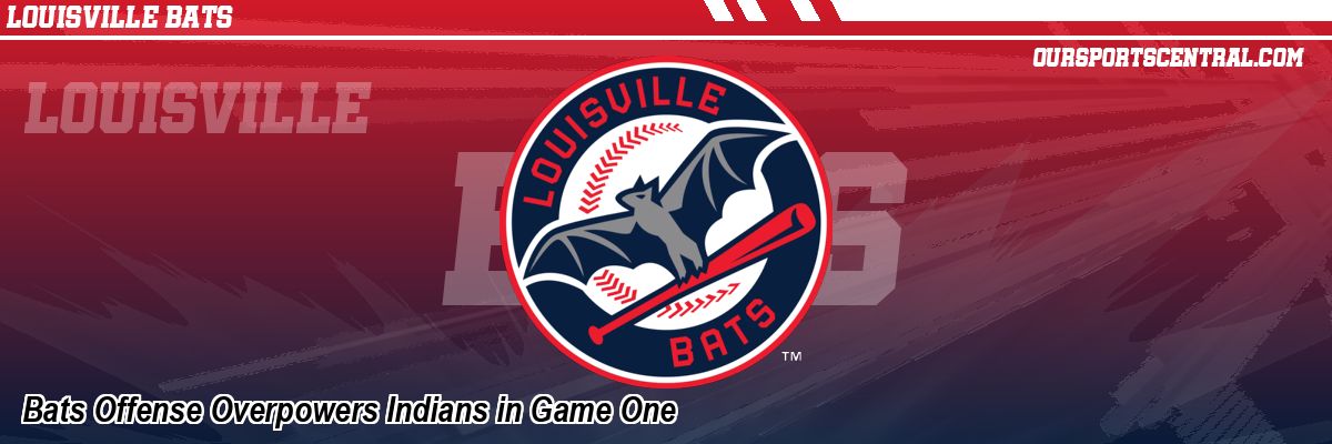 Bats Offense Overpowers Indians in Game One