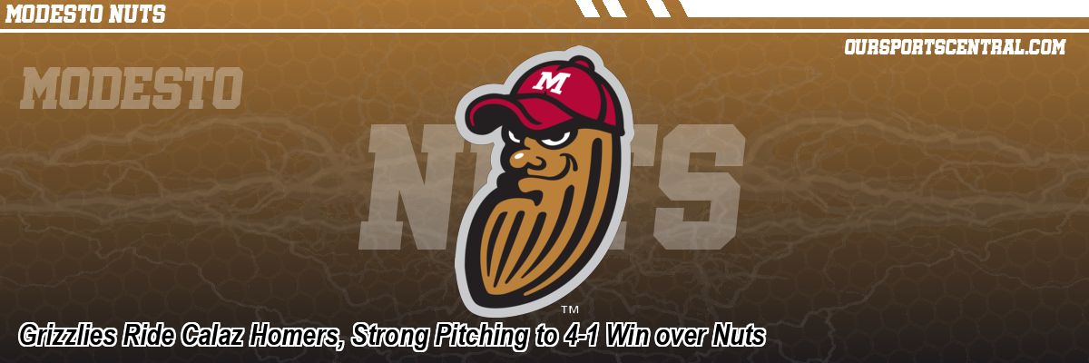 Grizzlies Ride Calaz Homers, Strong Pitching to 4-1 Win over Nuts