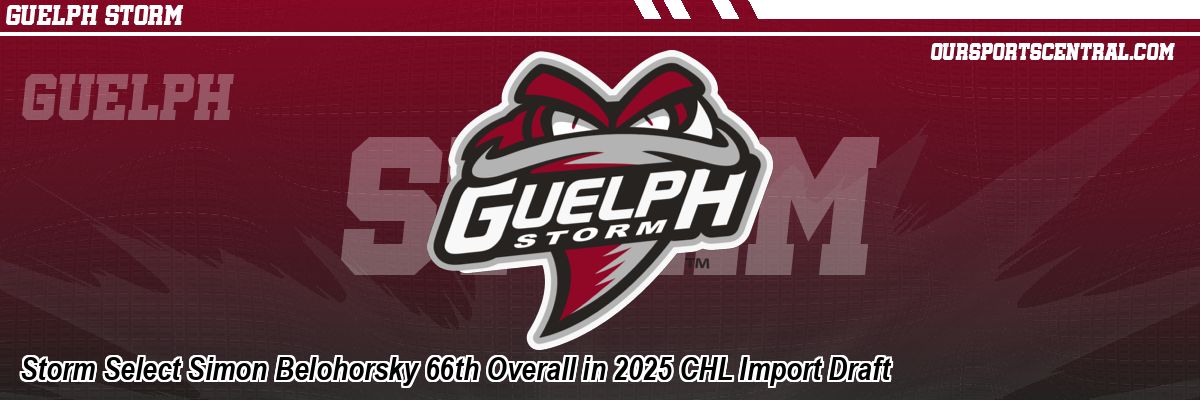 Storm Select Simon Belohorsky 66th Overall in 2025 CHL Import Draft