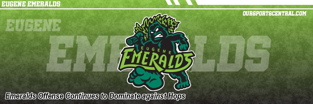 Emeralds Offense Continues to Dominate against Hops