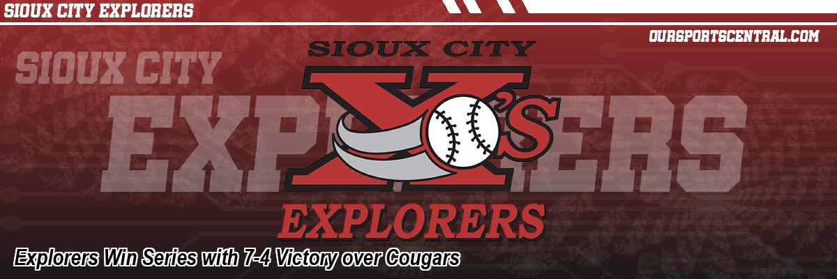 Explorers Win Series with 7-4 Victory over Cougars