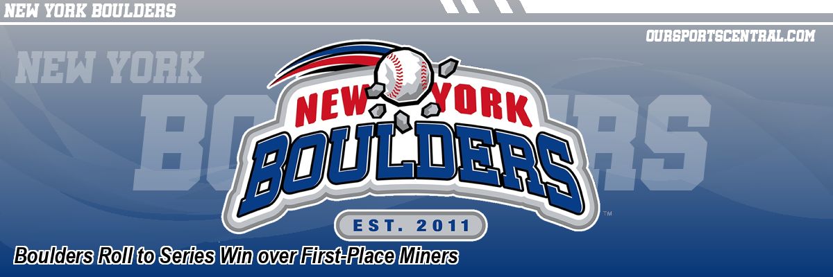 Boulders Roll to Series Win over First-Place Miners