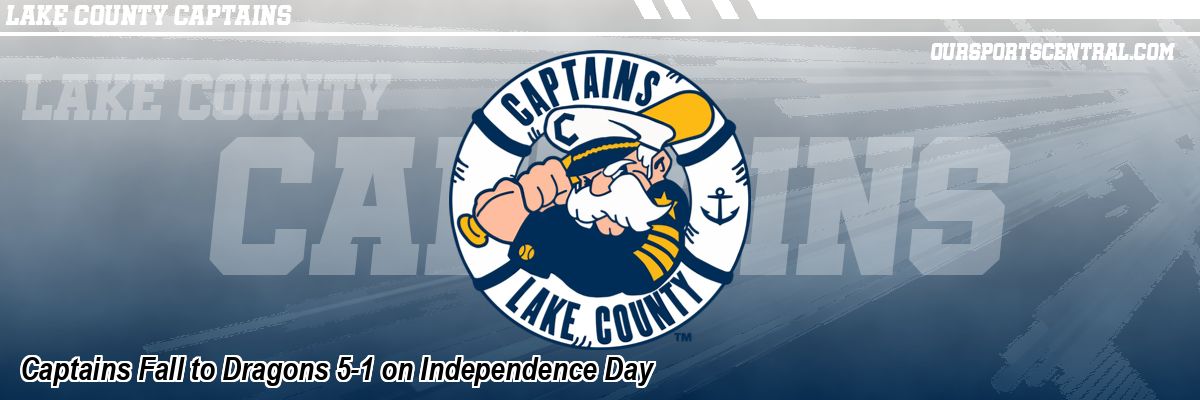 Captains Fall to Dragons 5-1 on Independence Day