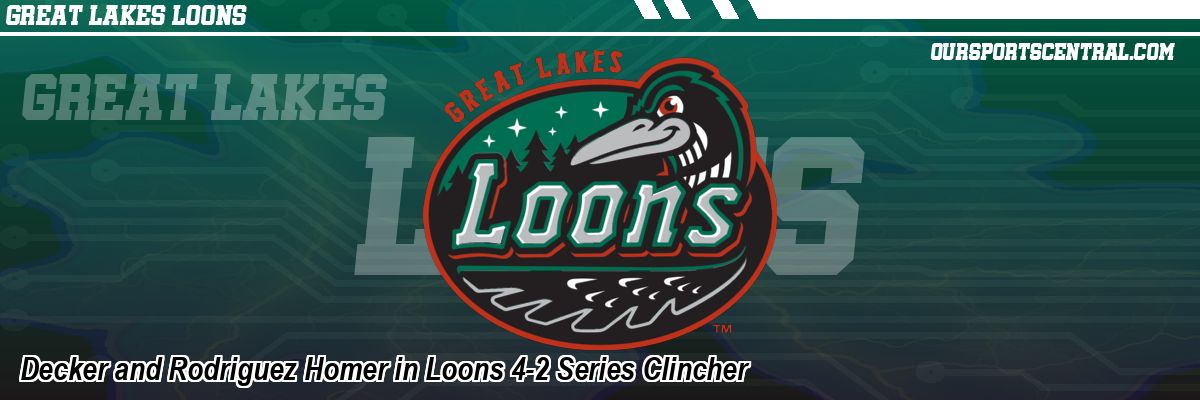 Decker and Rodriguez Homer in Loons 4-2 Series Clincher