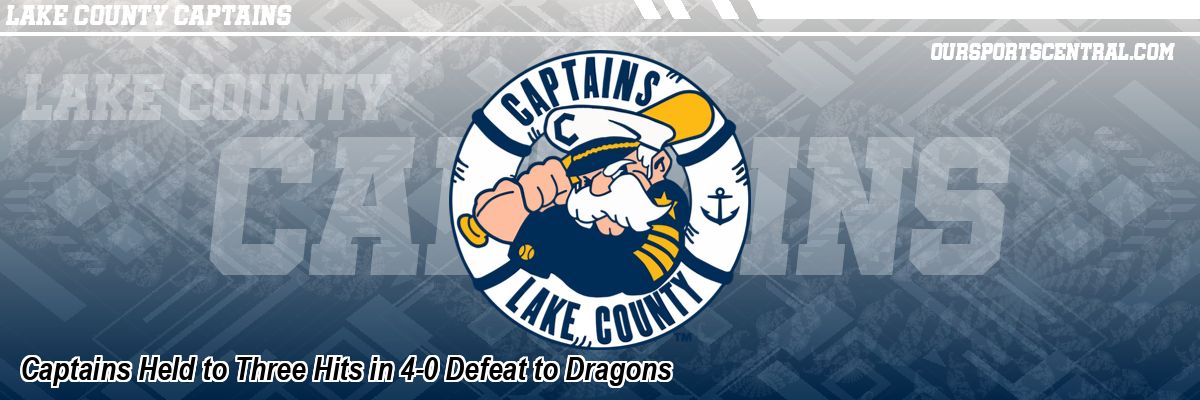 Captains Held to Three Hits in 4-0 Defeat to Dragons