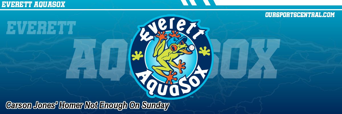 Carson Jones' Homer Not Enough On Sunday
