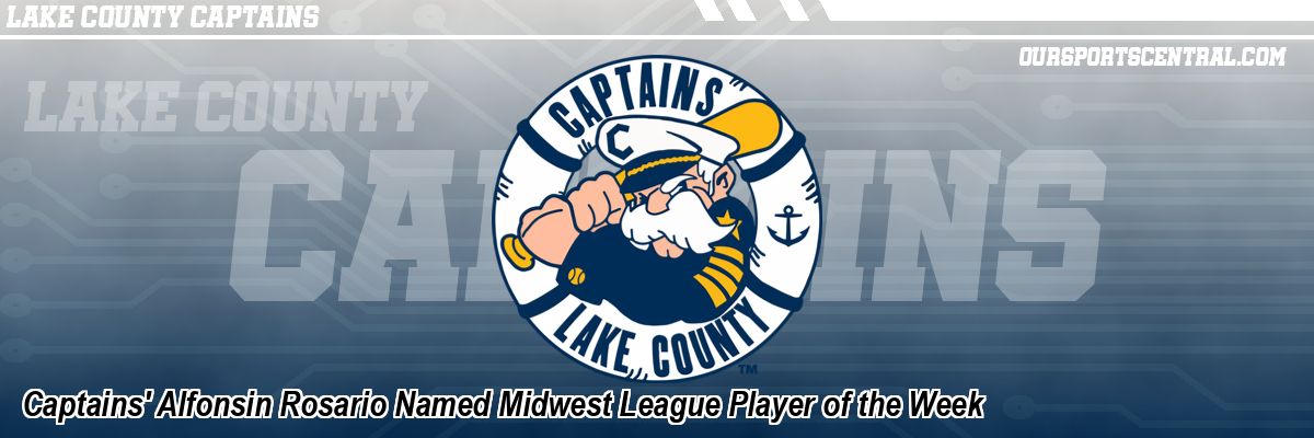 Captains' Alfonsin Rosario Named Midwest League Player of the Week