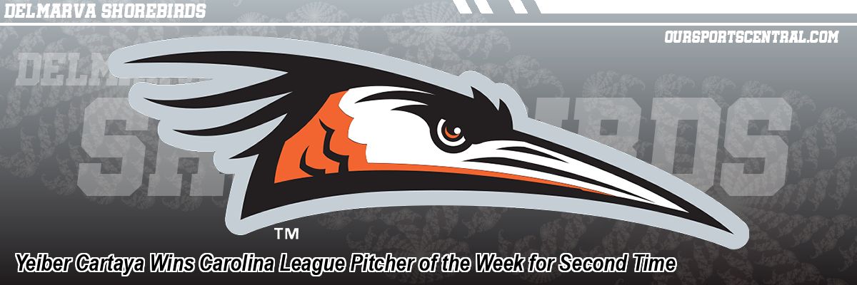 Yeiber Cartaya Wins Carolina League Pitcher of the Week for Second Time