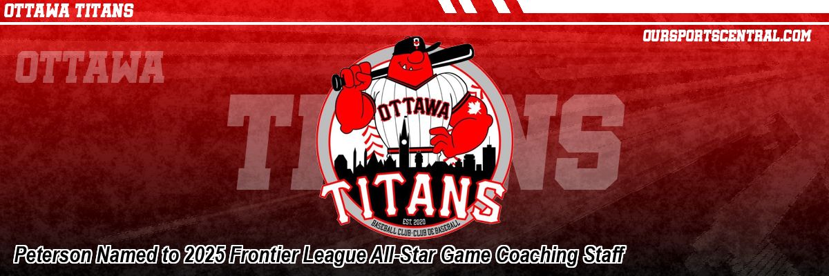 Peterson Named to 2025 Frontier League All-Star Game Coaching Staff