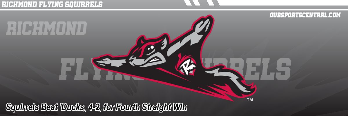 Squirrels Beat 'Ducks, 4-2, for Fourth Straight Win