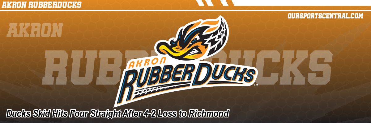 Ducks Skid Hits Four Straight After 4-2 Loss to Richmond
