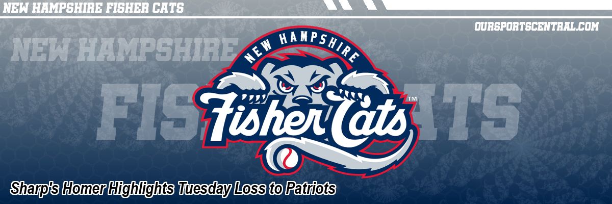 Sharp's Homer Highlights Tuesday Loss to Patriots