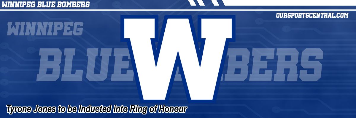 Tyrone Jones to be Inducted into Ring of Honour
