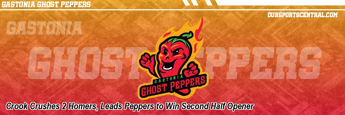 Crook Crushes 2 Homers, Leads Peppers to Win Second Half Opener