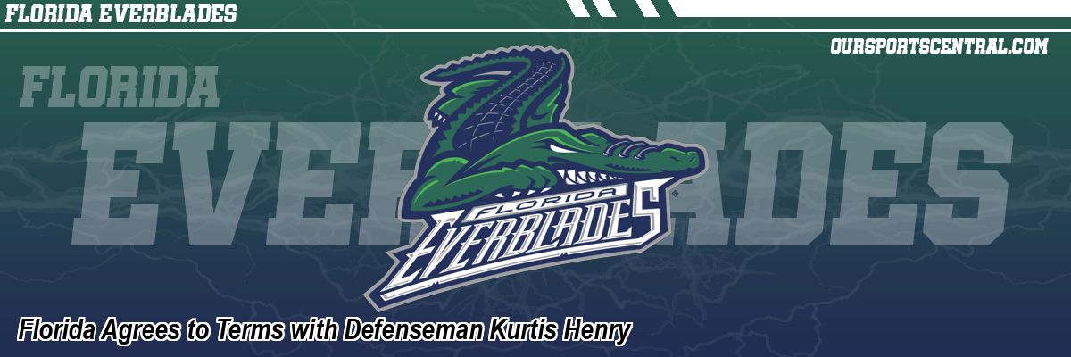 Florida Agrees to Terms with Defenseman Kurtis Henry