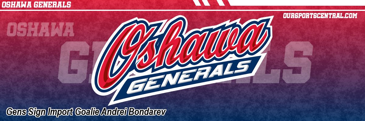 Gens Sign Import Goalie Andrei Bondarev