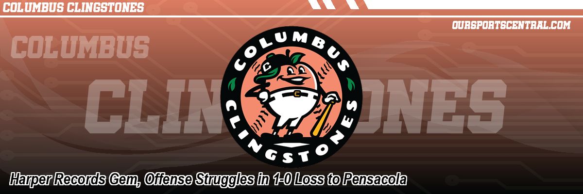 Harper Records Gem, Offense Struggles in 1-0 Loss to Pensacola