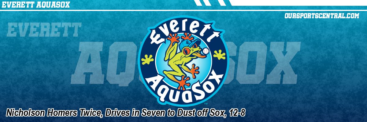 Nicholson Homers Twice, Drives in Seven to Dust off Sox, 12-8
