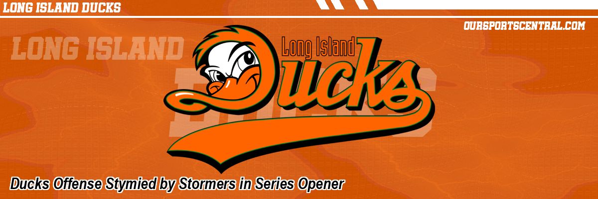 Ducks Offense Stymied by Stormers in Series Opener