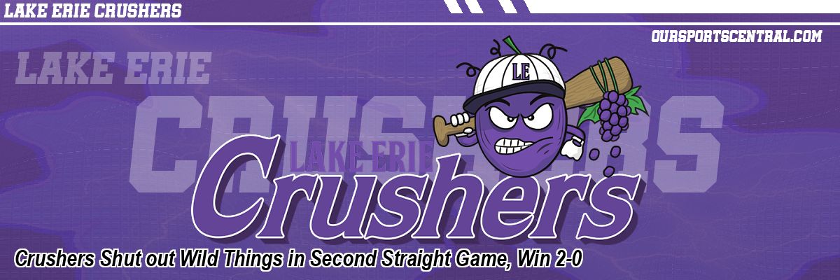 Crushers Shut out Wild Things in Second Straight Game, Win 2-0