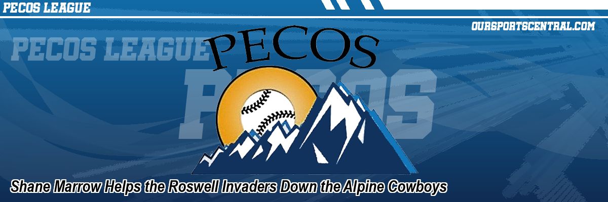 Shane Marrow Helps the Roswell Invaders Down the Alpine Cowboys