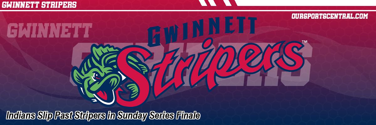 Indians Slip Past Stripers in Sunday Series Finale