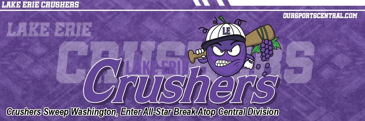 Crushers Sweep Washington, Enter All-Star Break Atop Central Division