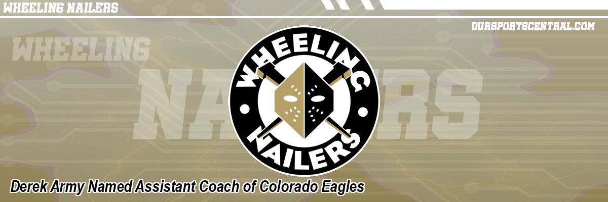 Derek Army Named Assistant Coach of Colorado Eagles