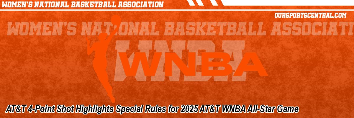 AT&T 4-Point Shot Highlights Special Rules for 2025 AT&T WNBA All-Star Game
