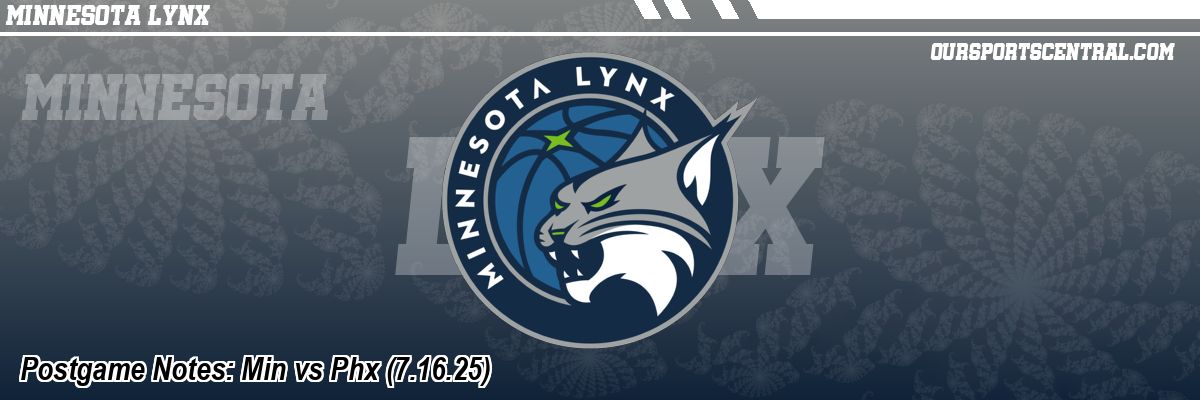 Postgame Notes: Min vs Phx (7.16.25)