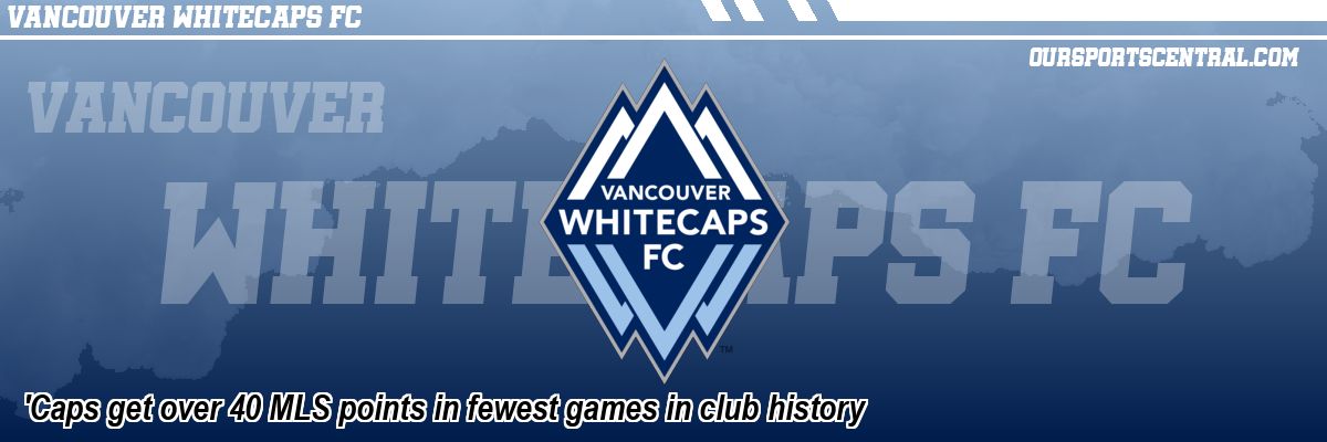 'Caps get over 40 MLS points in fewest games in club history