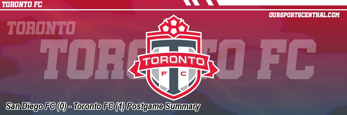 San Diego FC (0) - Toronto FC (1) Postgame Summary